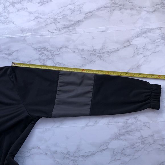 Topman Men's Sz Small Colorblock Track Style Jacket In Black White Gray Full Zip - Picture 8 of 11